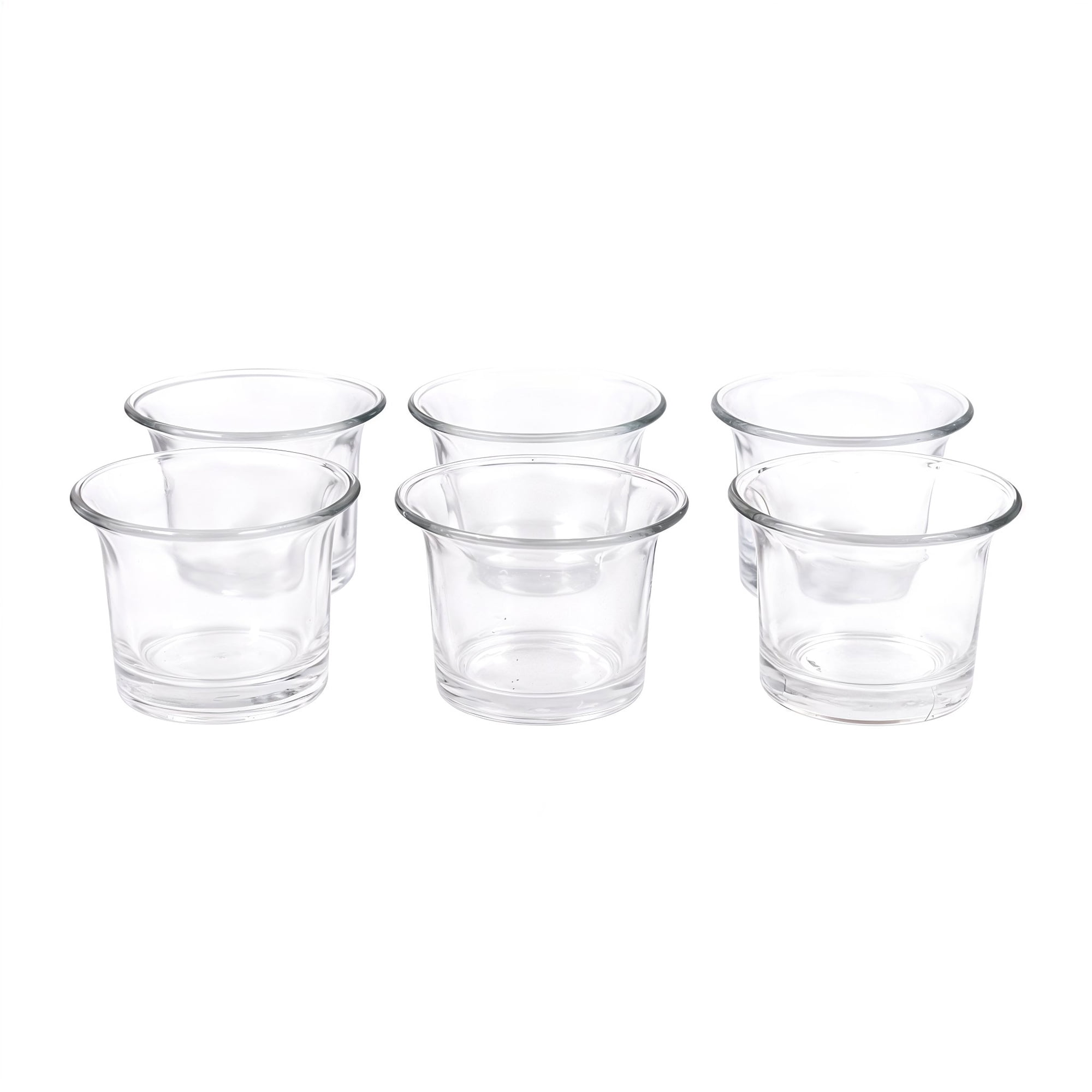 HOSLEY Hosley Classic Tealight Candles Glass Candle Holder Set, Set of 12