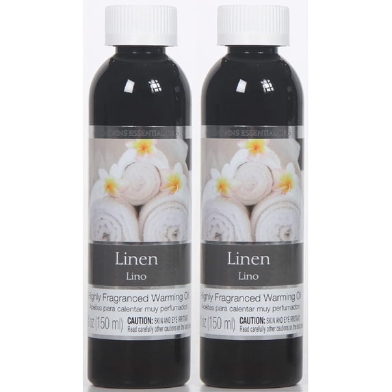 HOSLEY Linen Fragrance Oil Diffuser Set, 2 Pack, 5oz Each - Ideal for Home, Spa, Meditation, and Bathroom Settings