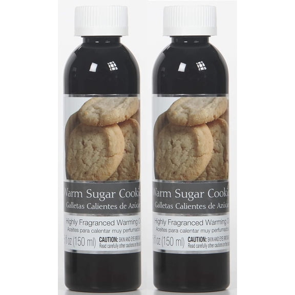 HOSLEY Warm Sugar Cookies Scented Warming Oils, Set of 2, 5 oz, Aroma Decor Aromatherapy
