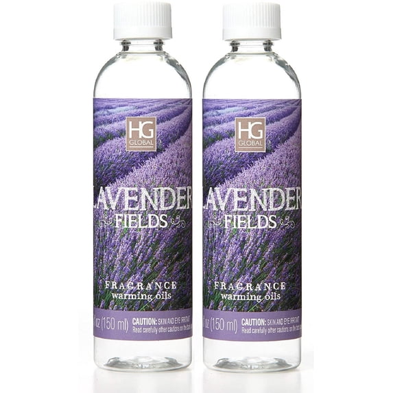 Hosley Set of 2, 6 oz Lavender Fields Scented Warming Oils