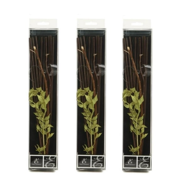 Hosley's 12.5" Botanical Diffuser Reeds - Green/Brown, Aromatherapy Essential Oils for Room Decor, for Women, Perfect for Weddings, Home Office, Meditation