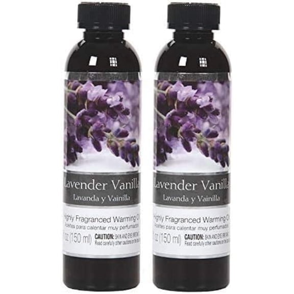 Hosley Set of 4, Lavender Vanilla Fragrance Warming Oils 5 Ounce Ideal Gift for Weddings Spa Reiki Meditation Bathroom Settings