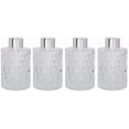 thumbnail image 1 of Hosley Set of 4 Mid Century Modern Clear Glass Diffuser Bottles 4 Inch High, 1 of 10