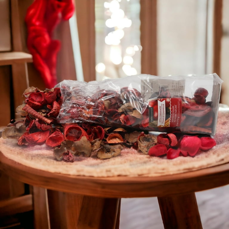 HOSLEY Elegant Expressions Apple Cinnamon Potpourri, Set of 6