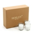 thumbnail image 1 of Hosley's Set of 48, Unscented Glass White Wax Filled Votive Candles, 1 of 1