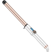 Hoson 1 Inch Extra Long Barrel Curling Wand, Ceramic Tourmaline Curling Wand Professional Dual Voltage with Adjustable Temperature