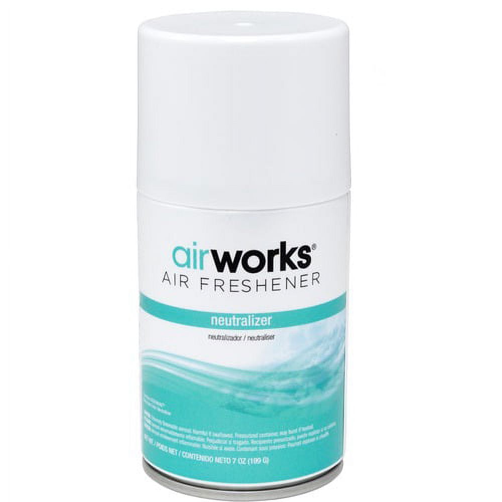 Hospeco AirWorks Metered Aerosol Air Fresheners - Spray - 600 ft - 7 fl oz (0.2 quart) - Neutralizer - 30 Day - 12 / Carton - Wall Mountable Hospeco AirWorks Metered Aerosol Air Fresheners - Spray - 600 ft - 7 fl oz (0.2 quart) - Neutralizer - 30 Day - 12 / Carton - Wall Mountable