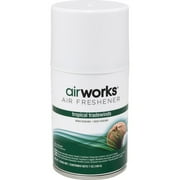 Hospeco AirWorks Metered Aerosol Air Fresheners - Spray - 600 ft  - 7 fl oz 0.2 quart - Tropical Tradewind - 30 Day - 12 / Carton - Wall Mountable | Bundle of 5 Cartons