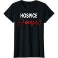 thumbnail image 1 of Hospice Nurse EKG Heartbeat End of Life Terminal Care T-Shirt, 1 of 3