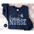thumbnail image 1 of Hospice Nurse Sweatshirt, Floral Nurse Shirt, Nurse Appreciation, Hospice RN Tee, Hospice Nurse Tiole Nurse, Hospice RN Tee, F1375 Sweatshirt All Size S-5XL, 1 of 5