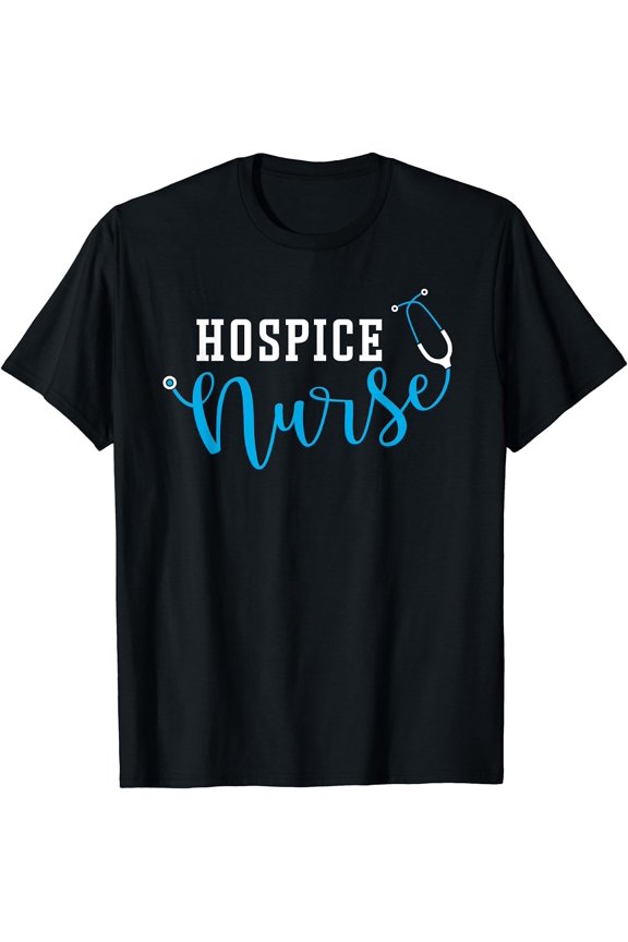 Hospice Nurse T-Shirt Black Medium