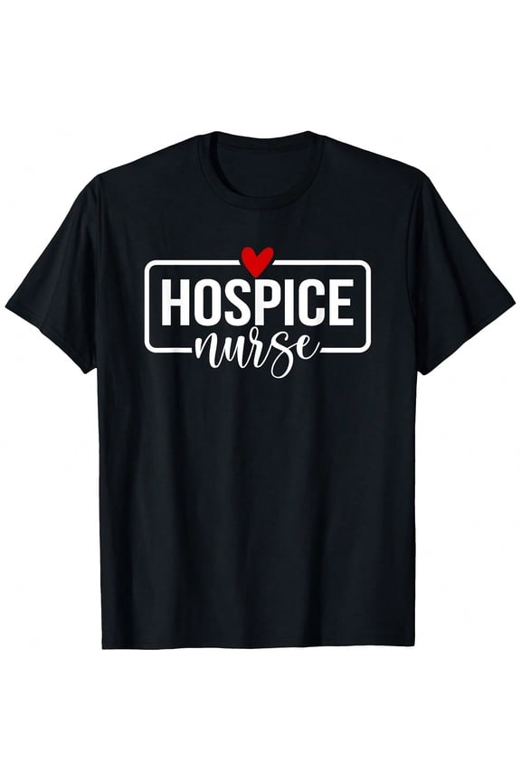 Hospice Nurse minimalist text Palliat care nursing T-Shirt.JPG