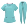 thumbnail image 1 of Hospital Accessories Clinical Tops Pants Work Clothes Set Nursing Uniforms Jogger Suit Nurse Doctor Dustproof Workwear, 1 of 5