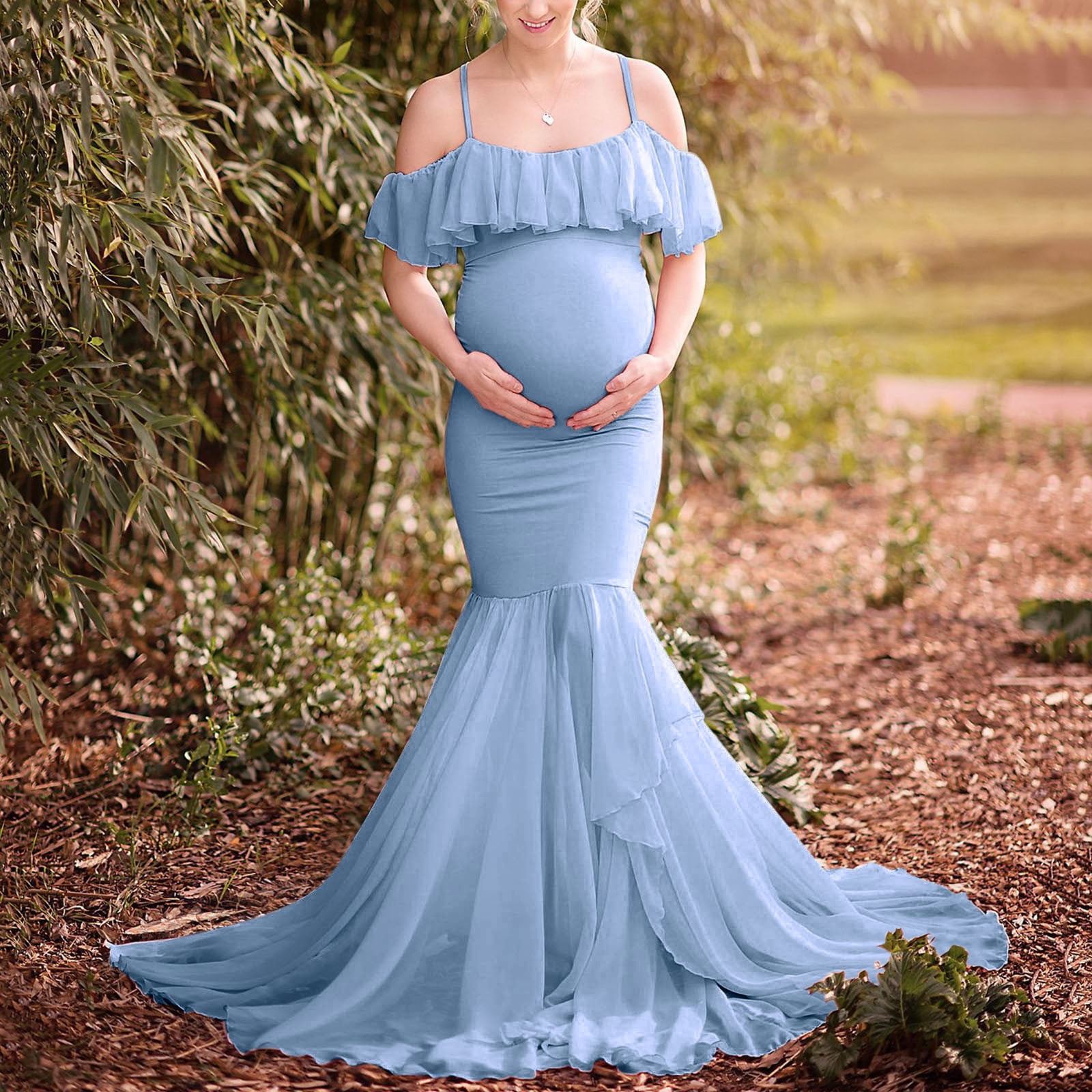 Hospital Bag For Women Labor Delivery Essentials For Mom Dress For Hospital Gown Hospital Dress Short Sleeved Solid Color Outfit For Light Blue Nightgown Postpartum Nursing Pajamas Walmart