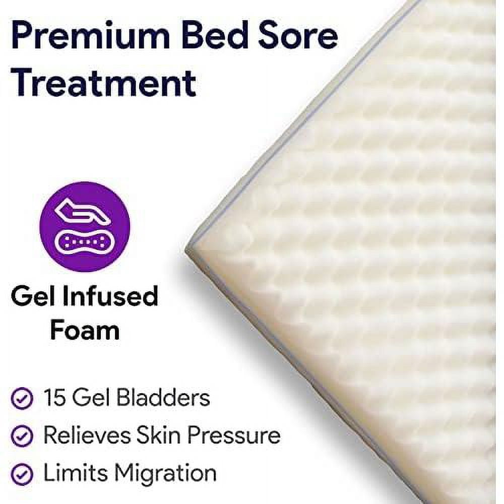 Hospital Bed Gel Topper Prevent And Treat Bed Sores High Density And Resilient Foam Mattress