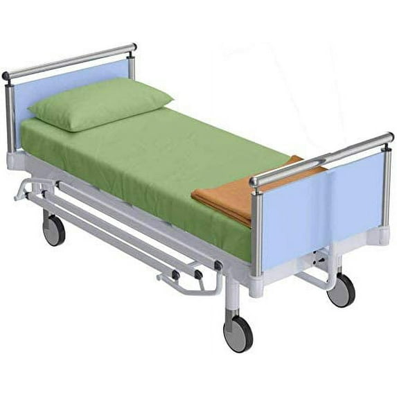 Hospital Bed Sheets Set of 3 Piece, 100% Egyptian Cotton Sheet with 400 Thread Count, Soft & Standard Sheets for Hospital Bed 10" Deep Pocket - Sage Solid, Twin Size (39" x 75")