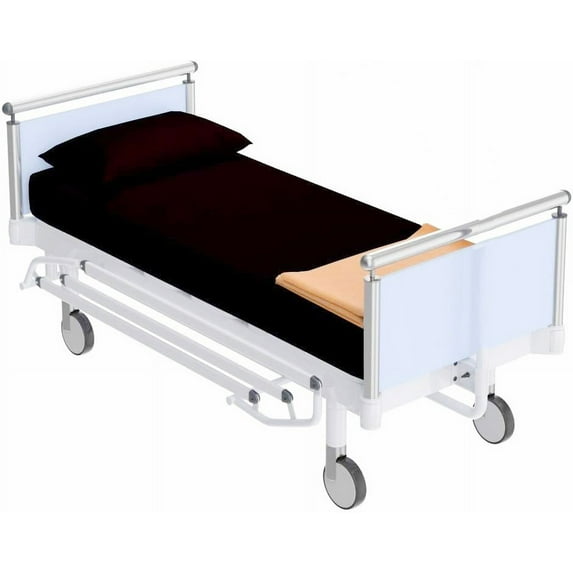 Hospital Fitted Bed Sheet – 400TC & Deep Pocket of 12 Inch – 100% Egyptian Cotton Sheets and Pillowcase for Hospital Beds & Mattresses - Chocolate Solid, Twin-XXL Size (39" x 84")