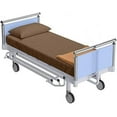thumbnail image 1 of Hospital Fitted Sheet 2 Piece for Hospital Bed - 100% Egyptian Cotton - 400 Thread Count - 1 Piece Fitted and 1 Pillowcase - Taupe Solid, Standard Size ( 36" x 80" + 6" ), 1 of 4