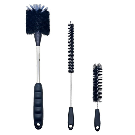 Hospital-Grade Baby Bottle Brush Set - 3-in-1 BPA-Free Cleaner for Insulated Mugs, Pump Parts & Sippy Cups (FDA Certified)