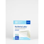 Nuveria Labs Hospital Grade Bordered Silicone Foam Wound Dressing - Gentle Silicone Adhesive Helps minimize discomfort, 3 x 3" Square, 10 Each/Box