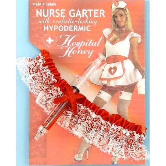 Hospital Honey Nurse Costume Garter With Hypo