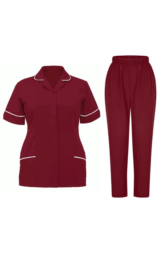 Hospital Nursing Home Hotel Sanitation Scrub Uniform Workwear Cotton Durable Comfortable Breathable Healthcare Uniform for Staff