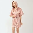thumbnail image 1 of Hospital Robe For Labor And Delivery For Women Bathrobes For Women Lightweight Pink Home Clothes, Cardigans, Thin Styles Summer Bath Robes Female Khaki Robes, 1 of 5
