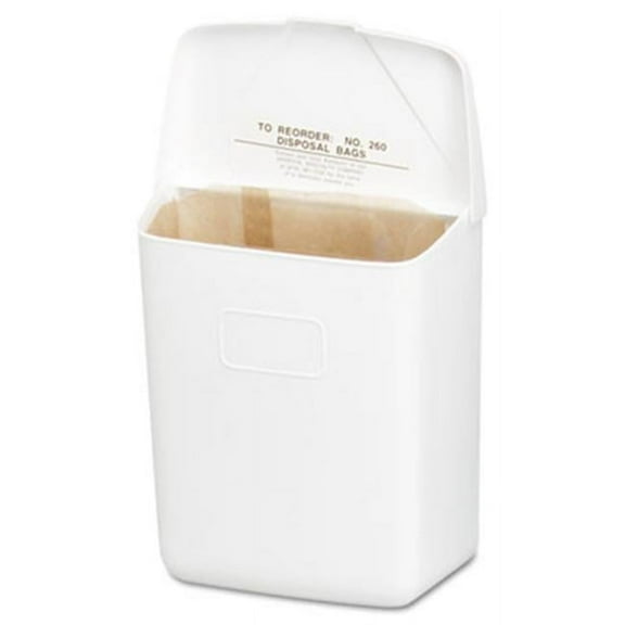 Hospital Specialty Co. Health Gards Convertible Sanitary Napkin Receptacle - White - 1 gal