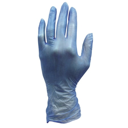 Hospital Specialty Co. ProWorks Disposable Vinyl Gloves, Medium, Blue, 1000 count