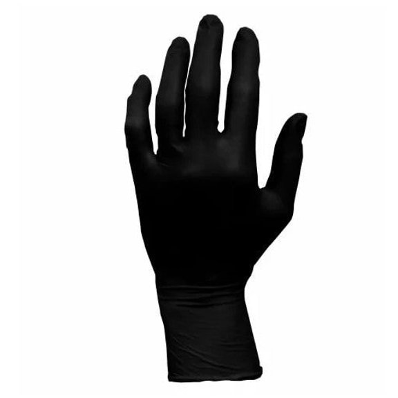 ProWorks Nitrile Powder Free 5.5 Mil Exam Gloves, Black Med - Case of 1000