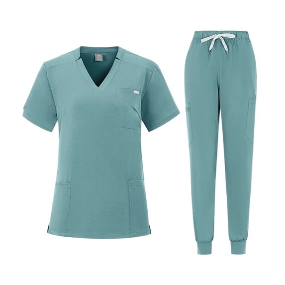 Hospital Surgical Workwear Short Sleeve Top Pants Nursing Accessories Doctors Clothes Women Medical Uniforms