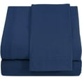 thumbnail image 1 of Hospital Twin Extra Long 100% Cotton Jersey Sheet Set - Soft and Comfy - by Crescent Bedding -Twin XL Navy Blue, 1 of 4