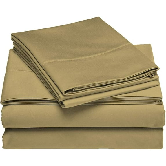 Hospital Twin Extra Long 100% Cotton Jersey Sheet Set - Soft and Comfy - by Crescent Bedding -Twin XL Taupe