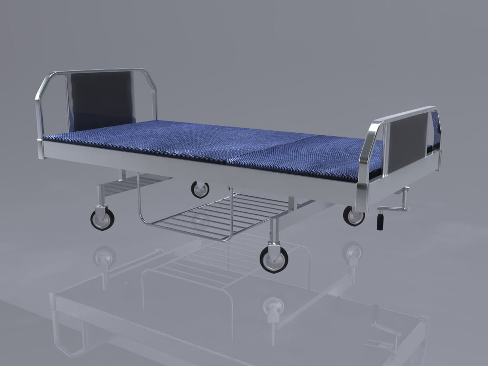 Hospital bed Canvas Art - Stocktrek Images (33 x 25)