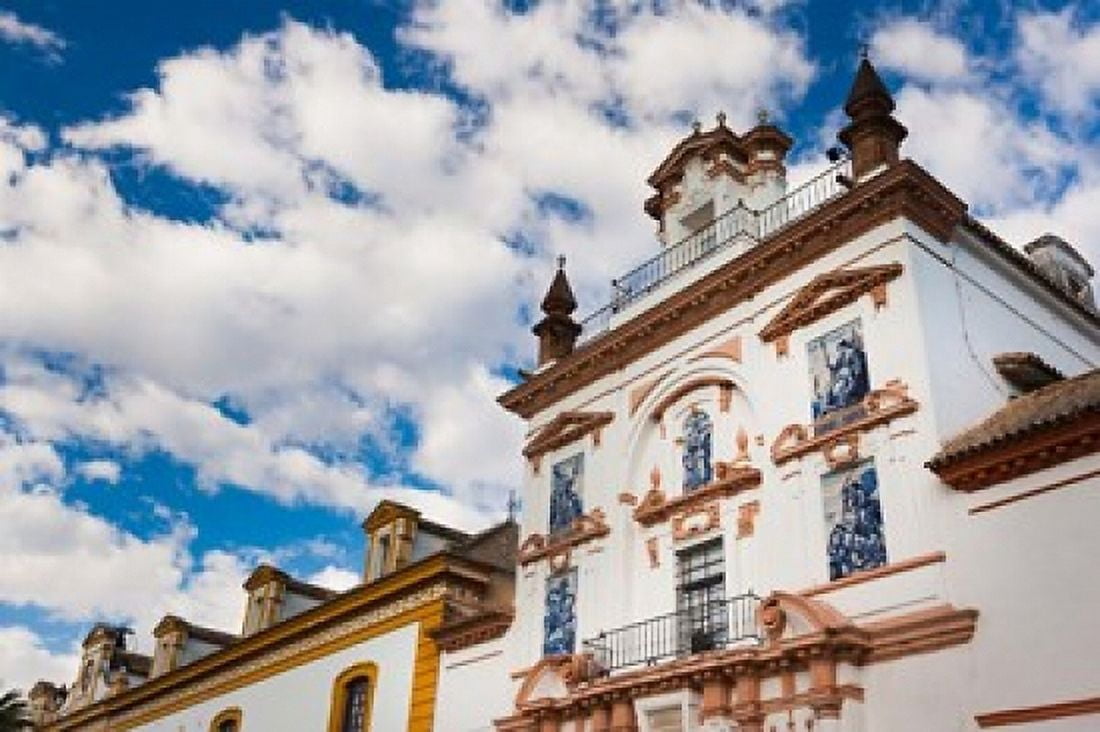 Hospital de la Caridad Seville Spain Canvas Art - Walter Bibikow DanitaDelimont (38 x 25)