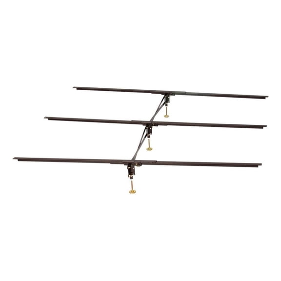 Hospitality Bed X-Support System 3 Rails, 3 Adjustable Legs