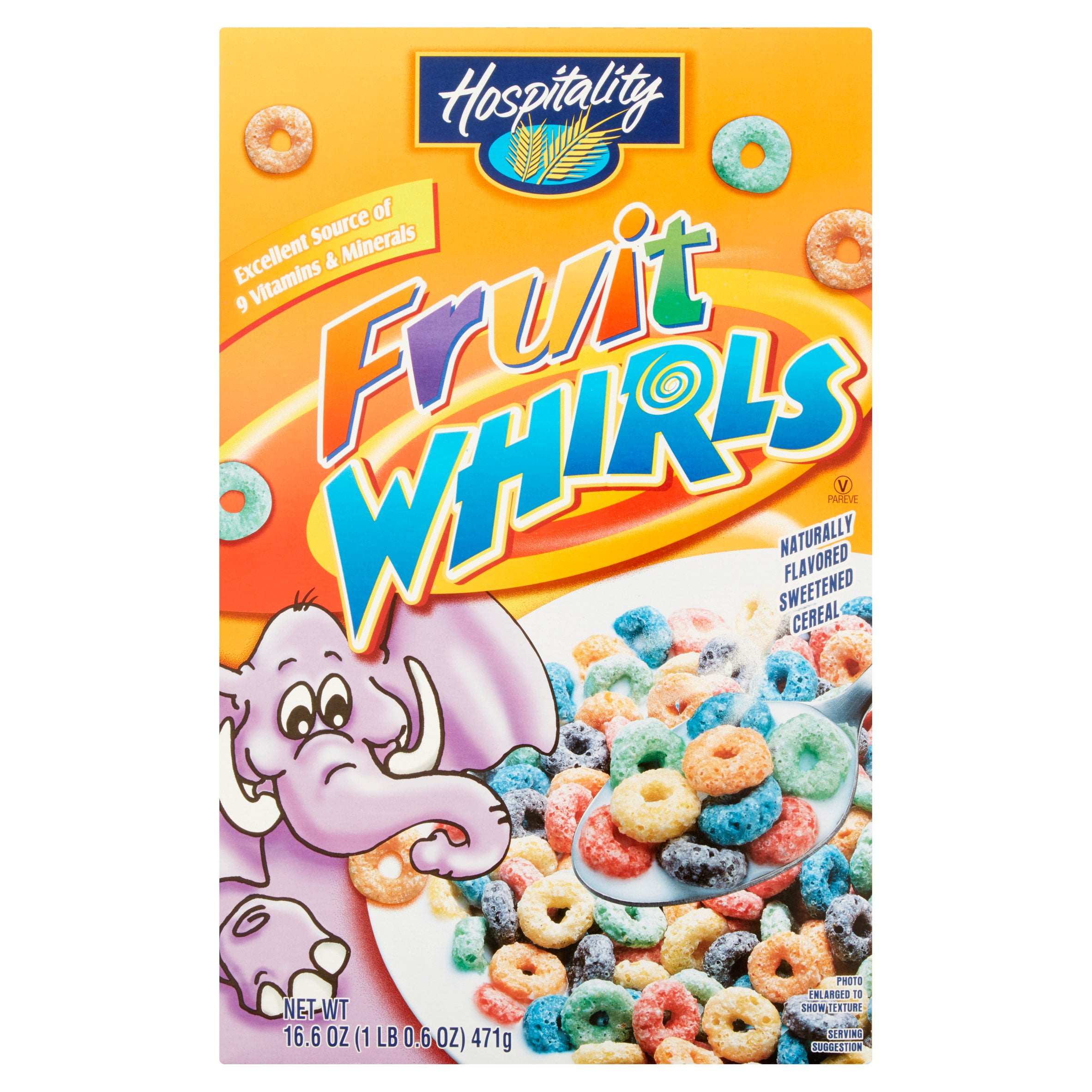Hospitality Fruit Whirls Breakfast Cereal, 16.6 Oz