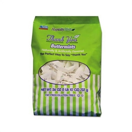 Hospitality Mints, HMT19061, Thank You Buttermints, 1 / Bag