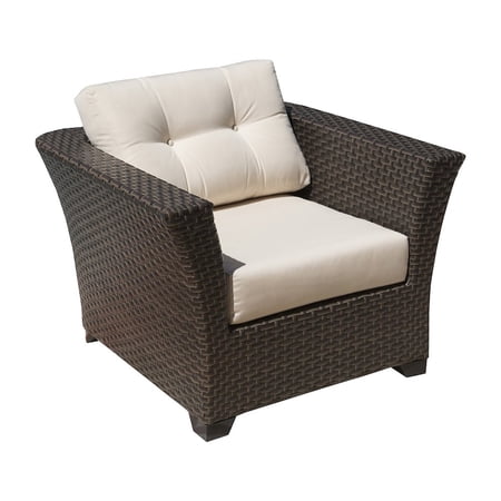 Hospitality Rattan Patio Fiji Lounge Chair with Cushions