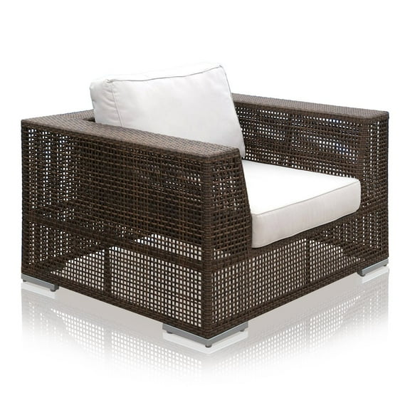 Hospitality Rattan Patio Soho Lounge Chair with Cushion