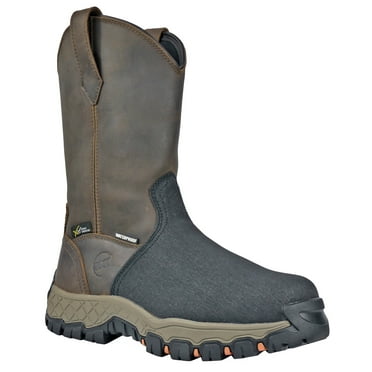 Hoss Men's 11" Recon Waterproof Metguard Wellington Work Boot Composite Toe - 94031 14 EE  US
