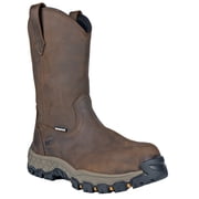 Hoss Mens 11 Waterproof Wellington Work Boot Composite Toe Brown 8.5 DM US