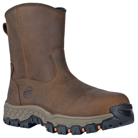 Hoss Men's Brown Recon 8" Side Zip Composite Toe Waterproof Electrical Hazard 9 D