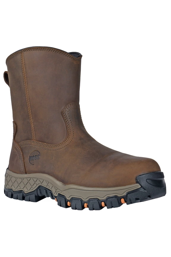 Hoss Men's 8" Waterproof Side-Zip Work Boot Composite Toe - 84012 9 EE US