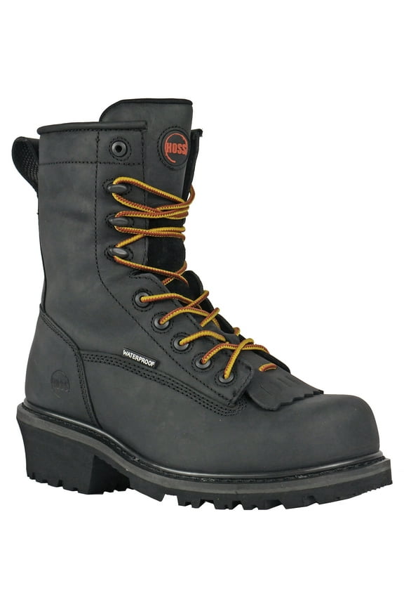 Men's Cross Cut Logger Composite Toe Waterproof Non Slip Safety Boot