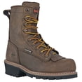 thumbnail image 1 of HOSS Men’s Composite Toe Waterproof Logger Work Boot Slip Resistant EH PR Cross Cut Kiltie 8" Brown, 1 of 7