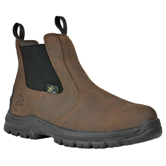 Hoss Men's Met Guard Waterproof Cheslea Work Boot Composite Toe - 50440 7.5 EE  US