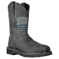thumbnail image 1 of HOSS Men’s Composite Toe Waterproof Pull-On Western Work Boot Slip Resistant EH PR Rushmore Black Patriotic, 1 of 7