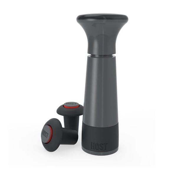 Host Airlock Wine Preserver Pump with 2 Wine Stoppers, Wine Saver, Home Bar