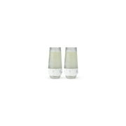 Host Champagne Freeze Cooling Cups, Drinking Glasses, 9oz Set of 2, Marble